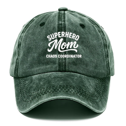 superhero mom chaos coordinator design Hat