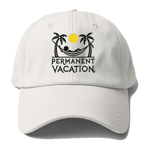 Permanent Vacation Baseball Cap For Big Heads