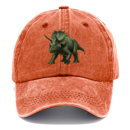 majestic triceratops rendered with precision Hat