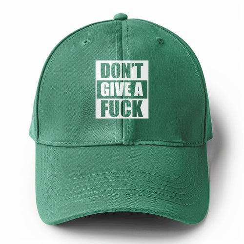 Don't' Give A Fuck Solid Color Baseball Cap