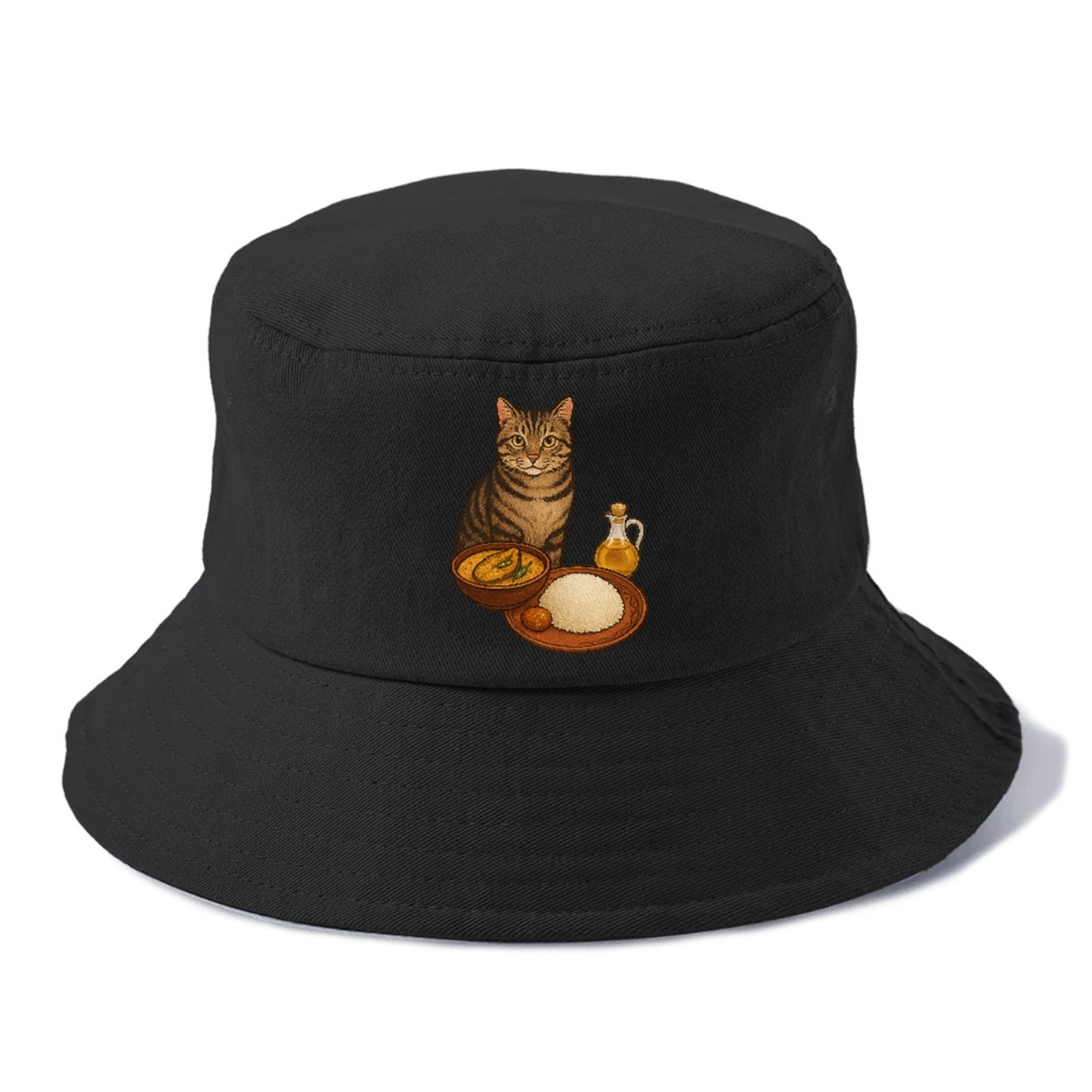 bengali-fish-curry-cat-charm Hat