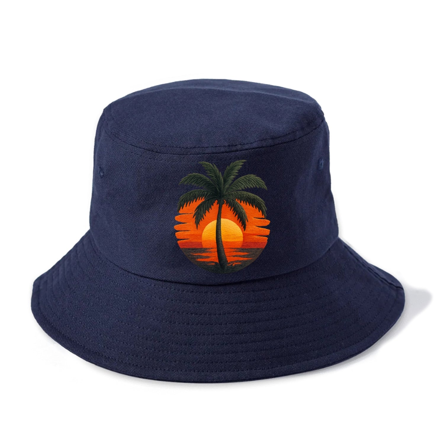 golden palm island sunset dream Hat
