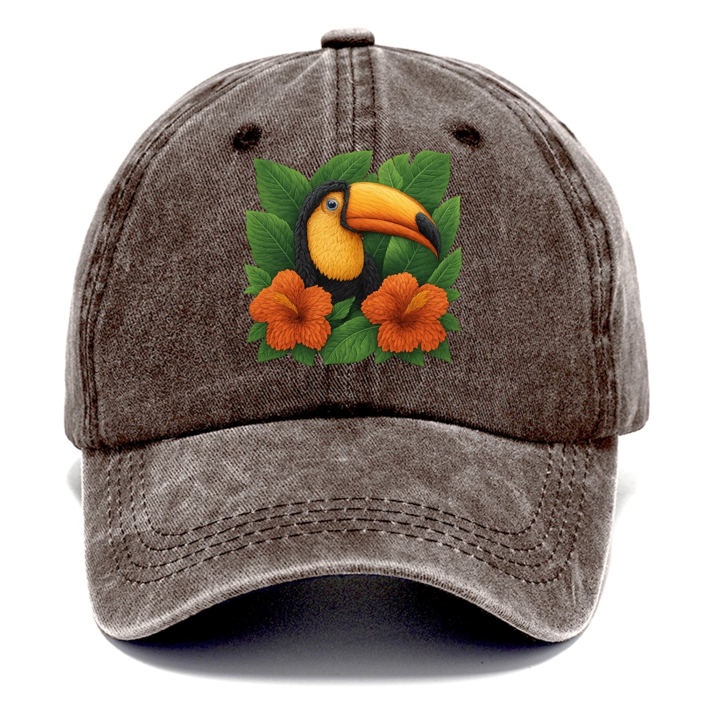 tropical paradise toucan bloom Hat