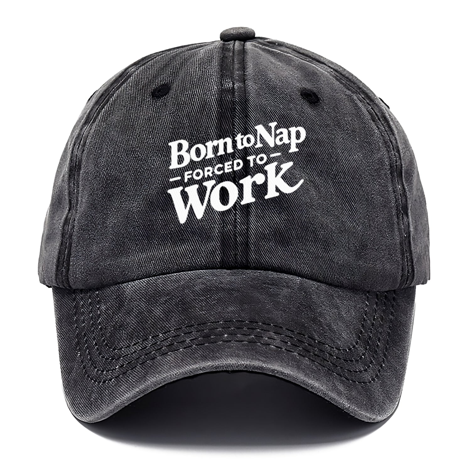 born to nap forced to work Hat