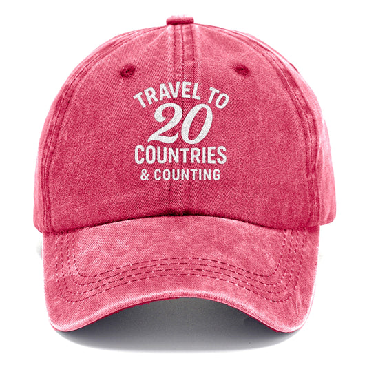 travel 20 countries and counting Hat
