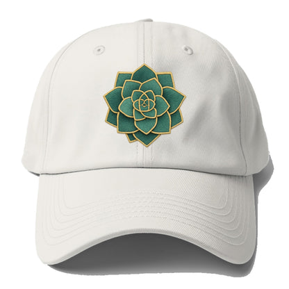 geometric flower embroidery Hat