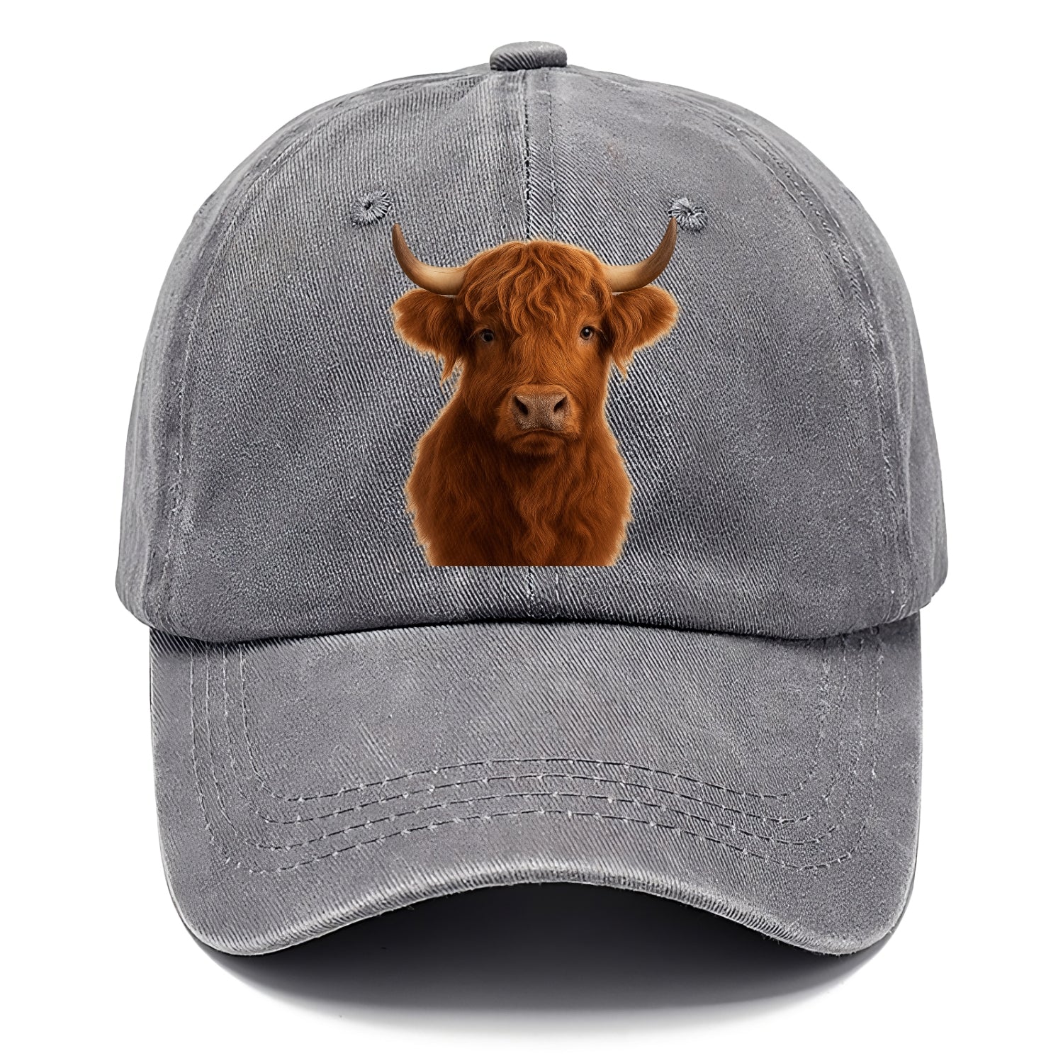highland cow portrait design Hat