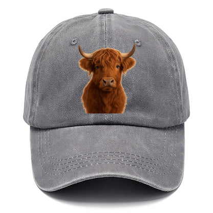 highland cow portrait design Hat