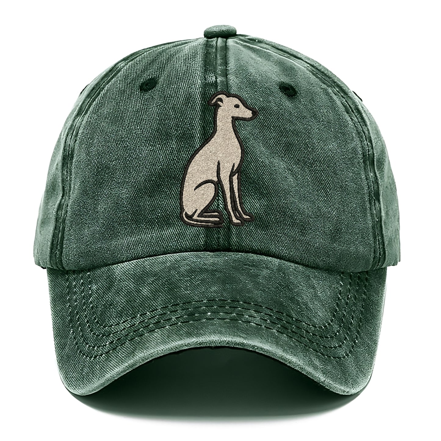 Italian Greyhound Gray Sitting Pose Hat