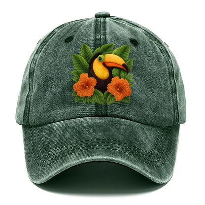 tropical toucan floral paradise Hat