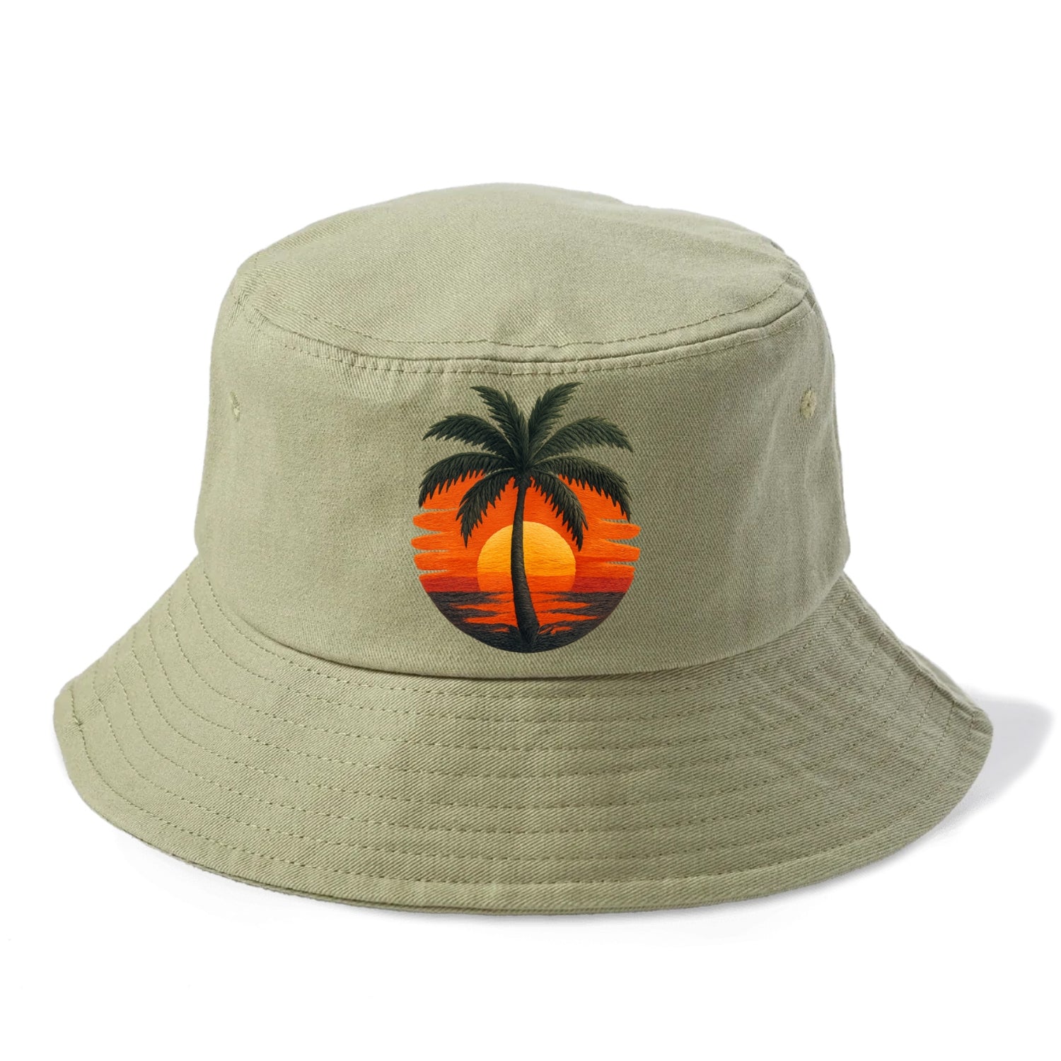 golden palm island sunset dream Hat