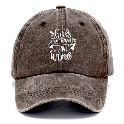 girls just wanna have wine Hat