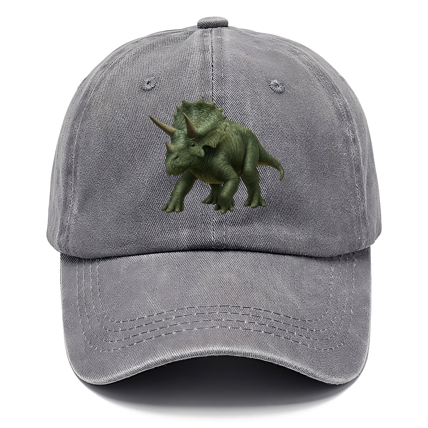 detailed triceratops in verdant light Hat