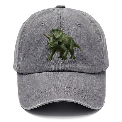 detailed triceratops in verdant light Hat