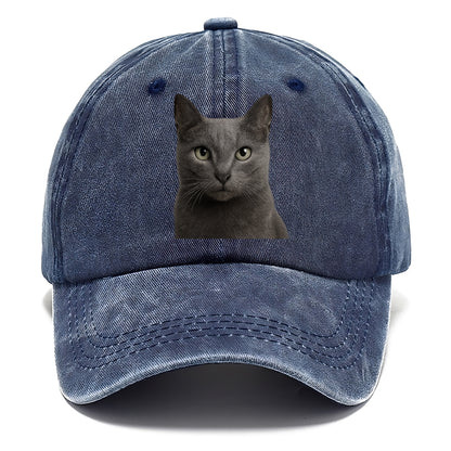 russian blue portrait design Hat
