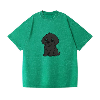 newfoundland black sitting pose with gentle giant expression portrait design Hat