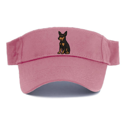 miniature-pinscher-black-tan-regal-poise Hat