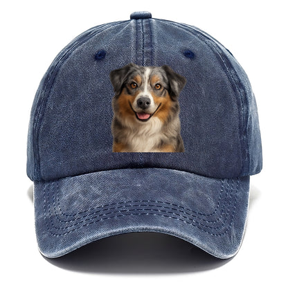 australian shepherd portrait design Hat