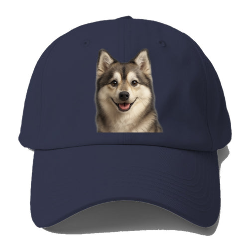 Pomsky Portrait Design Baseball Cap For Big Heads