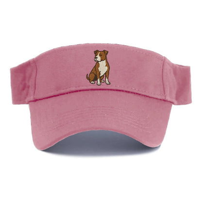 American Pit Bull Terrier Brown And White Pose Hat
