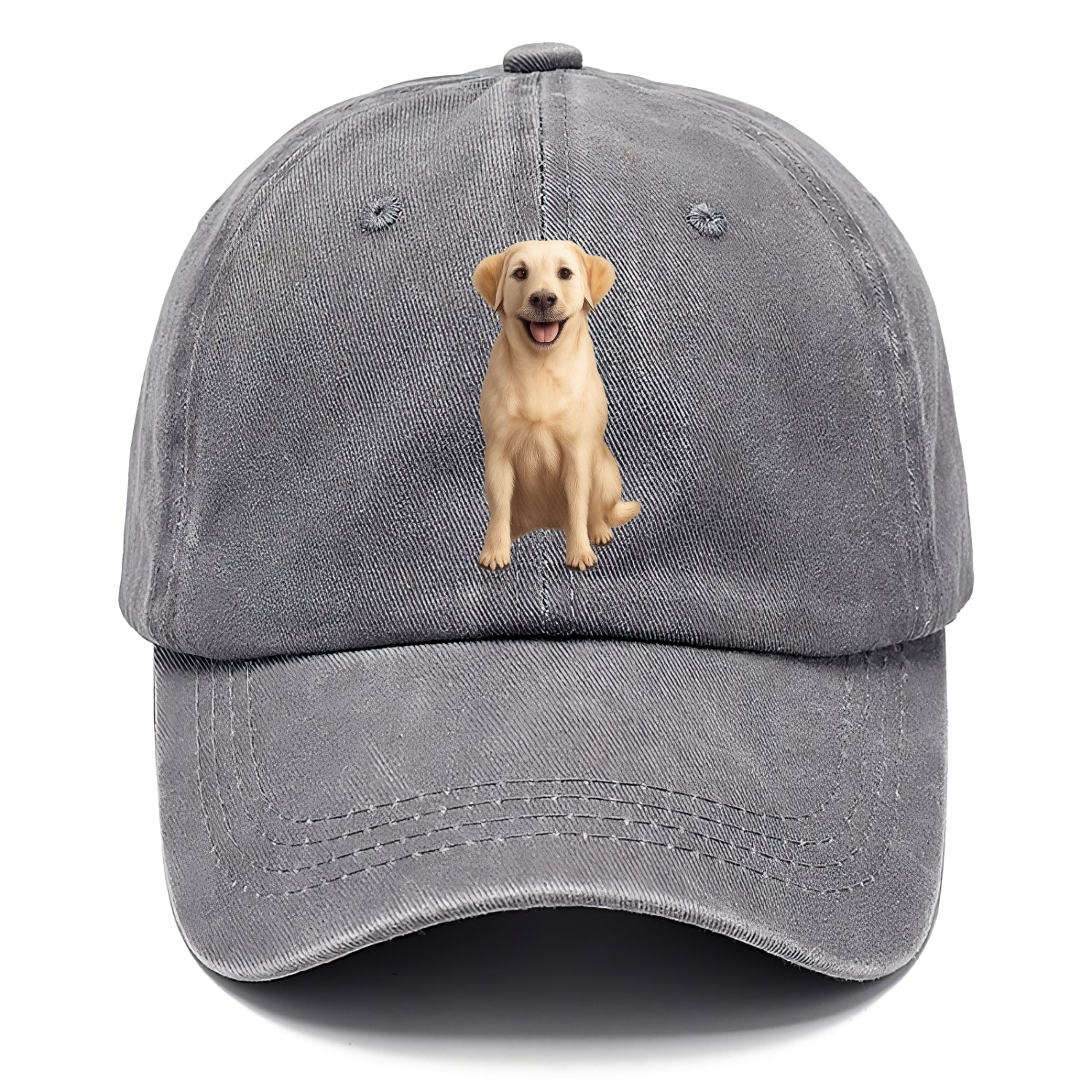golden labrador puppy digital art Hat