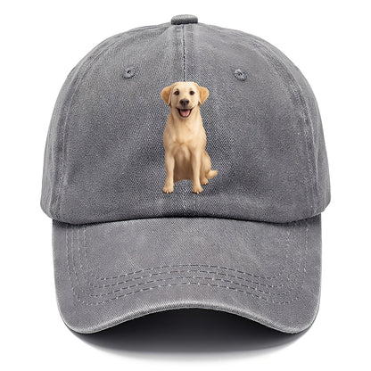 golden labrador puppy digital art Hat