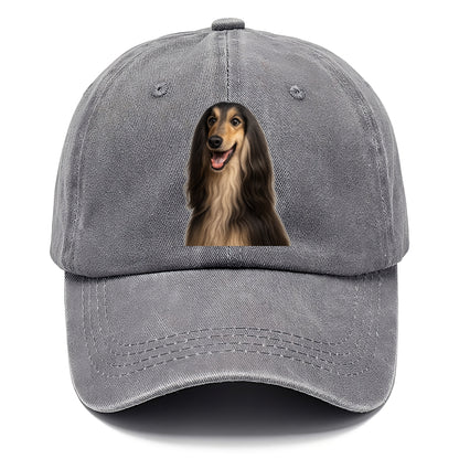 afghan hound portrait design Hat