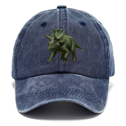 majestic triceratops rendered with precision Hat