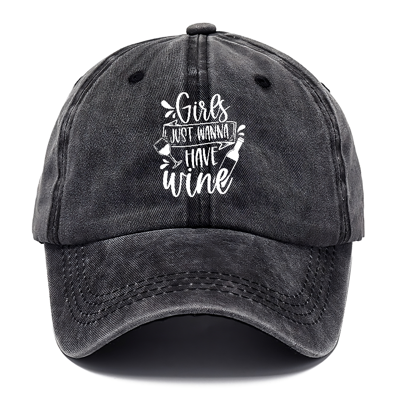 girls just wanna have wine Hat