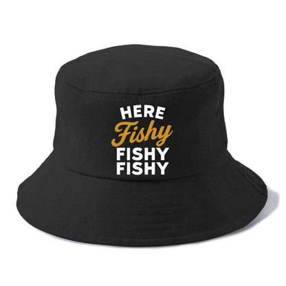 here fishy catch fish embroidery Hat