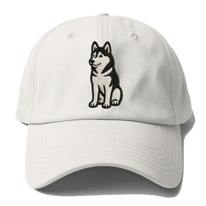 siberian-husky-black-white-loyal-spirit Hat