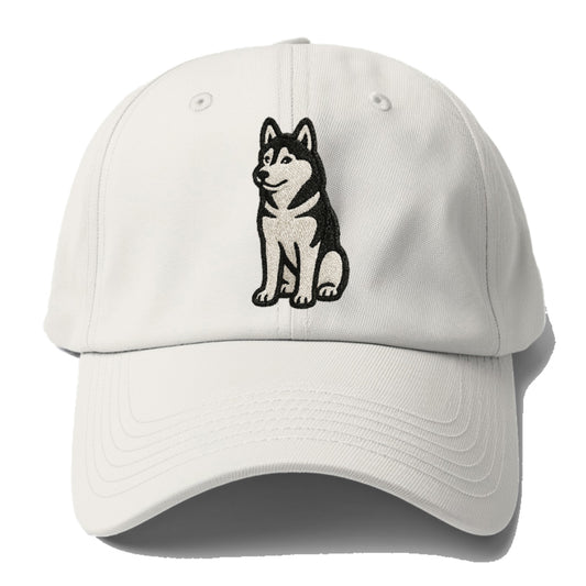 siberian-husky-black-white-loyal-spirit Hat