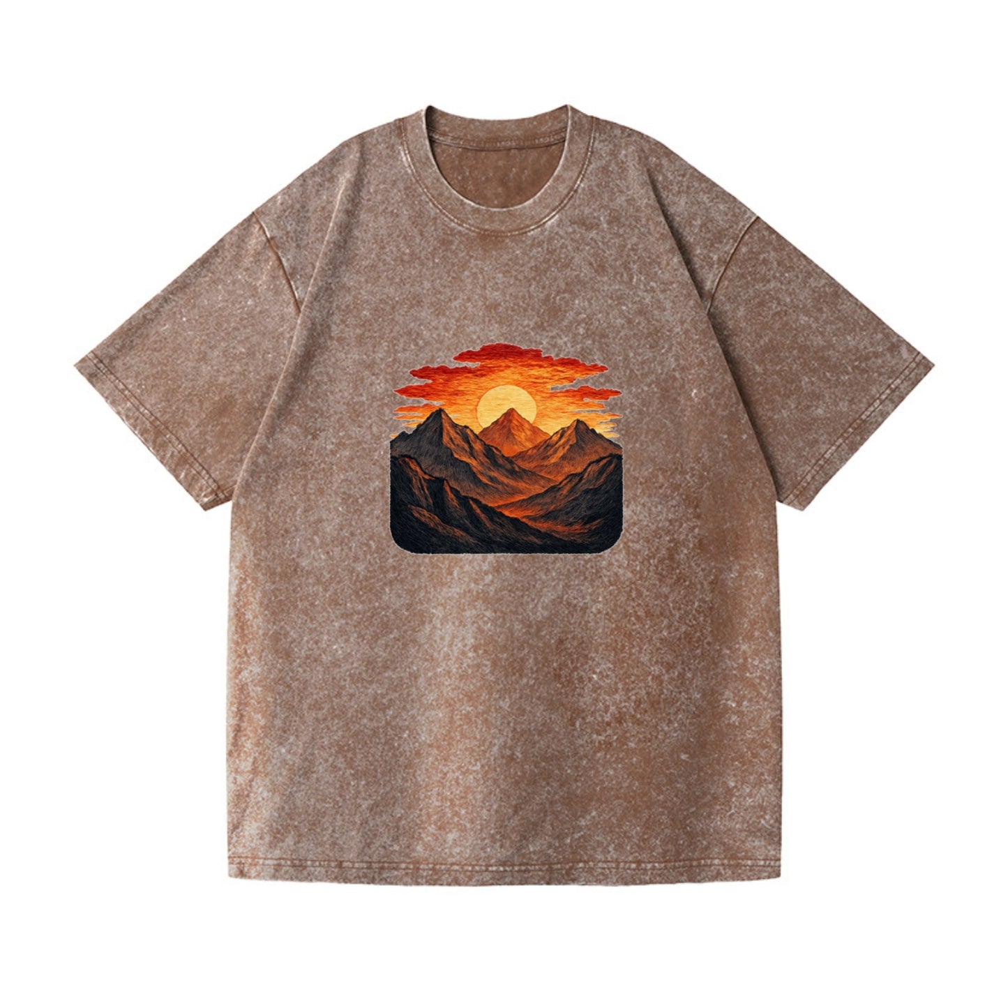 fiery mountains and sunset vista Hat