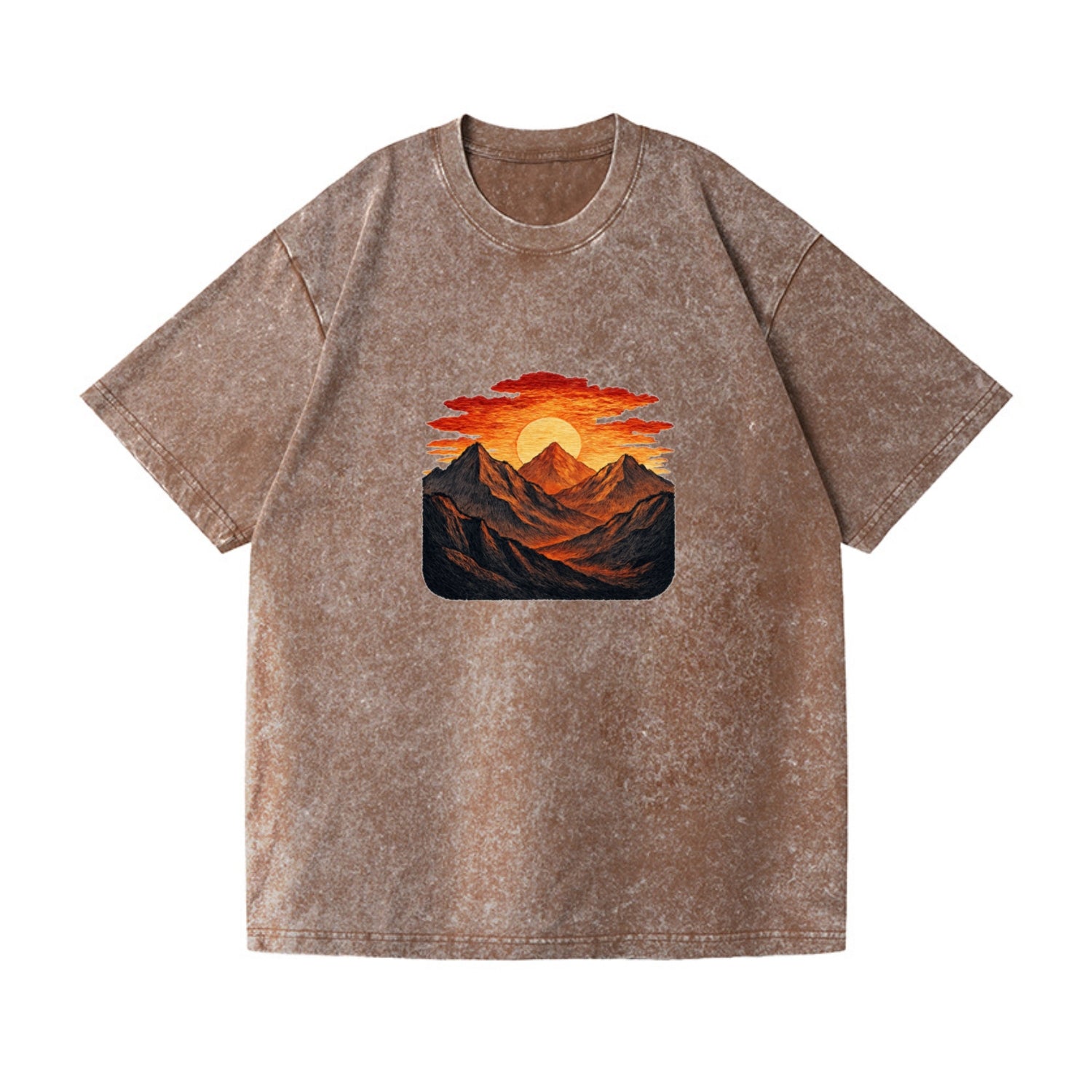 fiery mountains and sunset vista Hat
