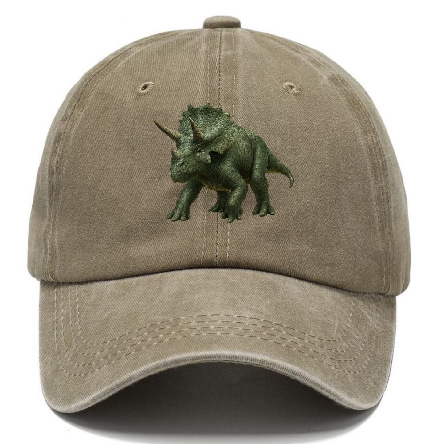 detailed triceratops in verdant light Hat