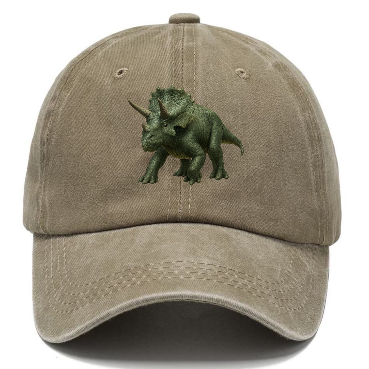 detailed triceratops in verdant light Hat