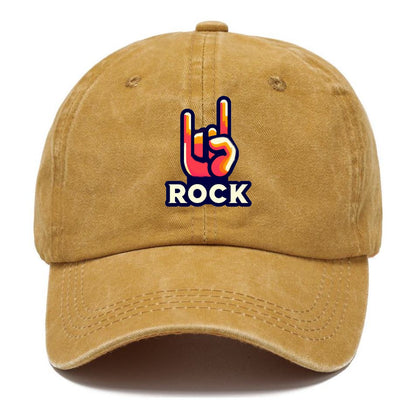 hand horn rock 2 Hat