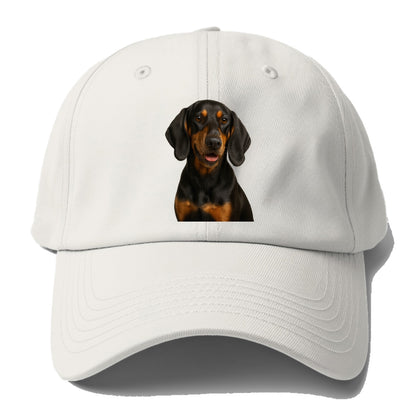 black tan coonhound portrait design Hat