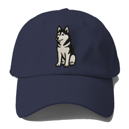 siberian-husky-black-white-loyal-spirit Hat
