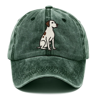 pointer-white-liver-spots-sitting-pose-loyal-spirit Hat