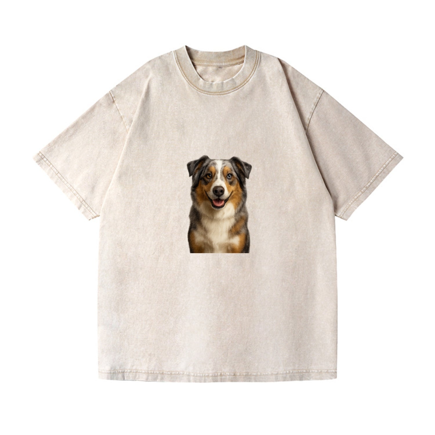 blue merle australian shepherd portrait design Hat