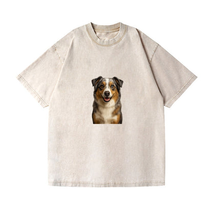 blue merle australian shepherd portrait design Hat