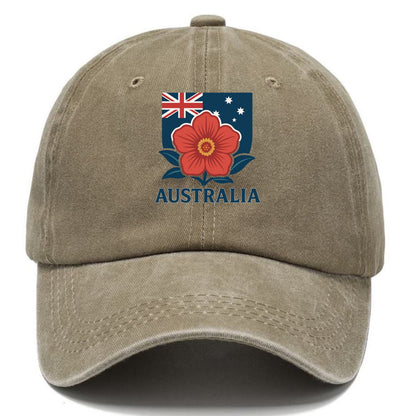 Australian Patriotic Floral Hat