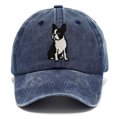 boston-terrier-black-white-tuxedo-charming-companion Hat