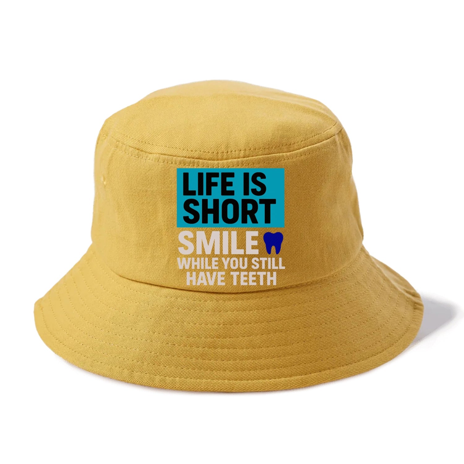 life short smile while Hat