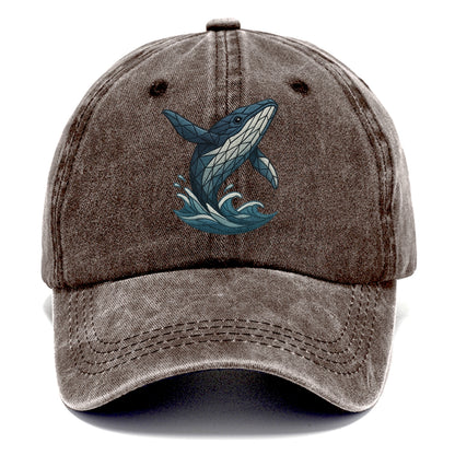 whale ocean waves Hat