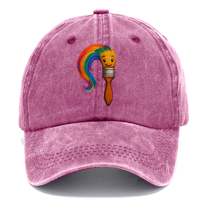 rainbow brushstrokes Hat