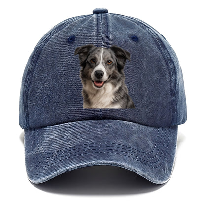 blue merle border collie agile mind Hat