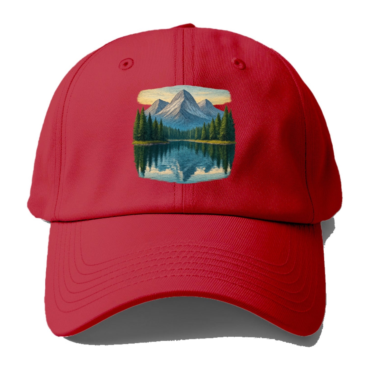 mountain lake reflections Hat