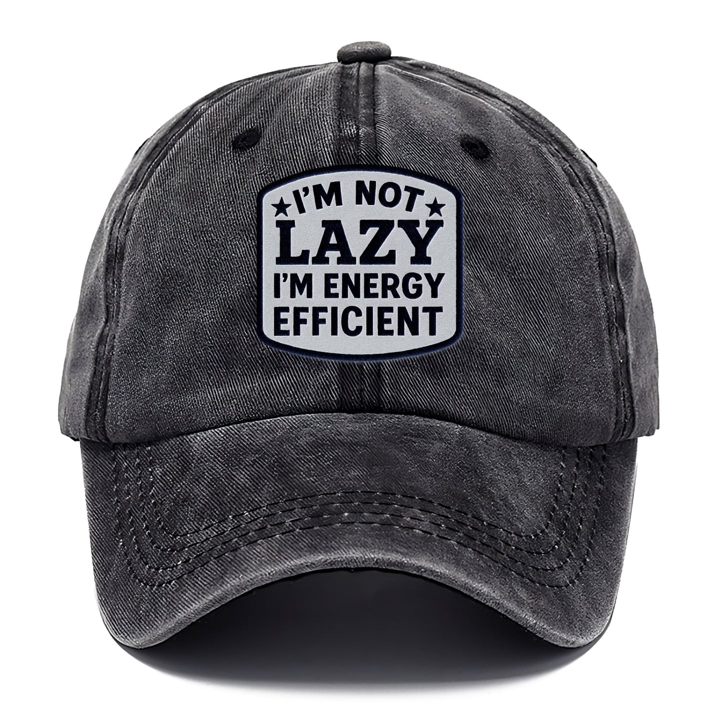 humorous slogan patch Hat